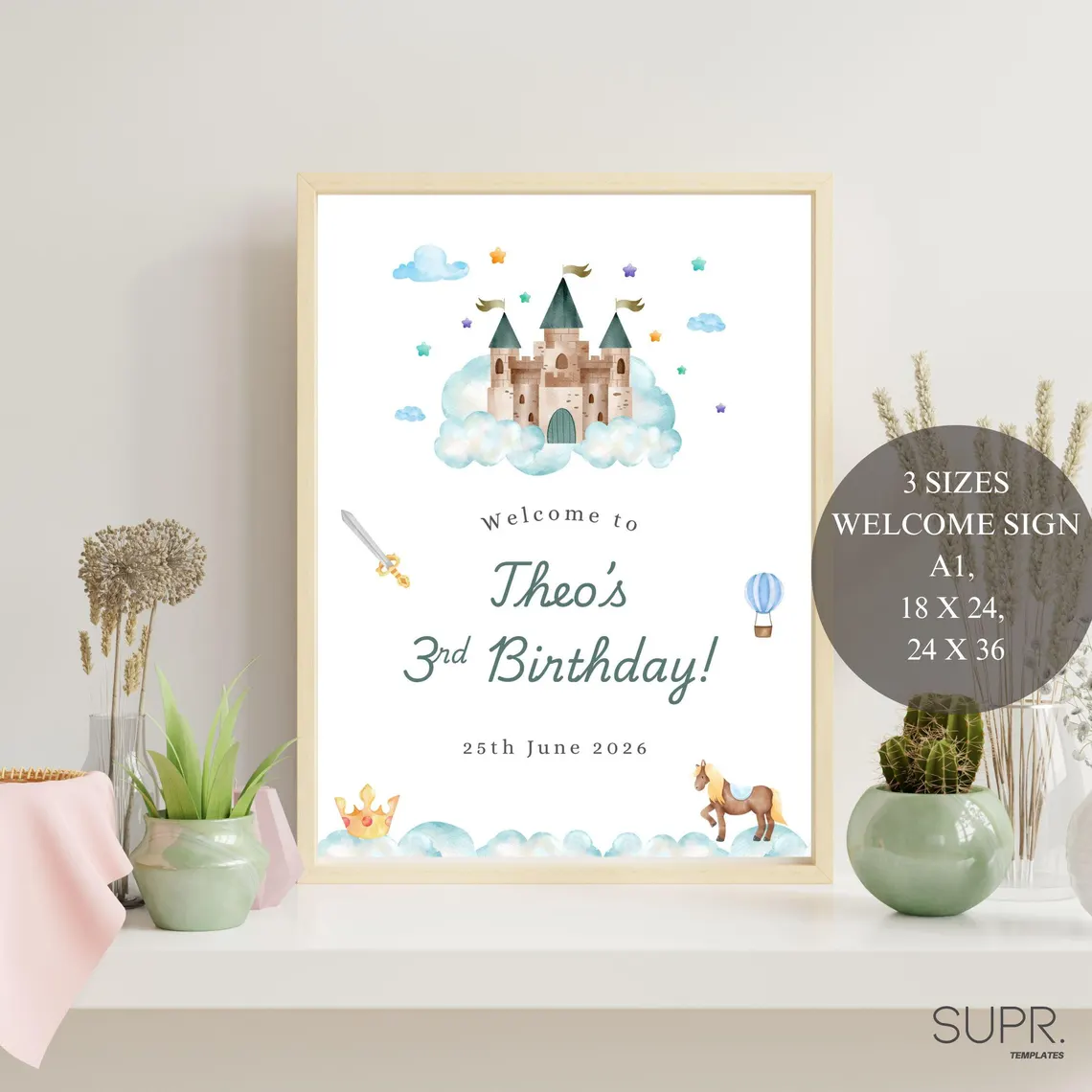 Little Prince Birthday Welcome Sign