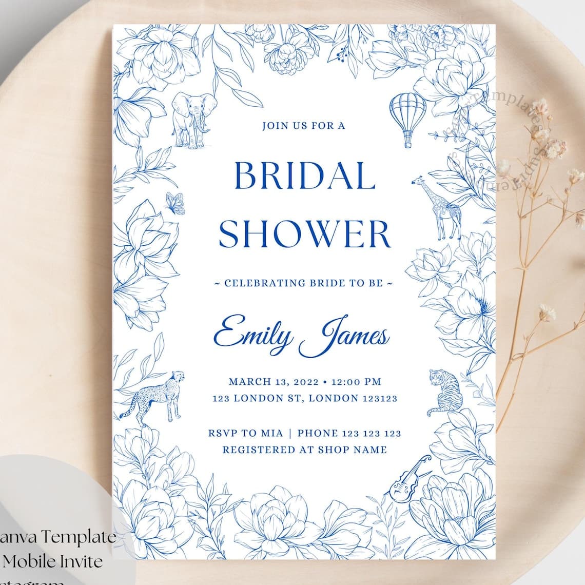 Elegant Safari Bridal Shower