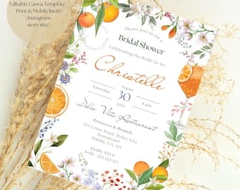Amalfi Coast Bridal Shower – Orange