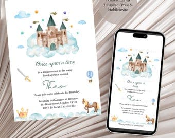 Little Prince Birthday Invitation